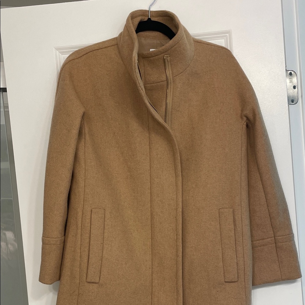 J. Crew Camel Wool Trench Coat